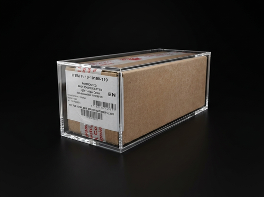 English 6x Booster Box Display Acrylic Case